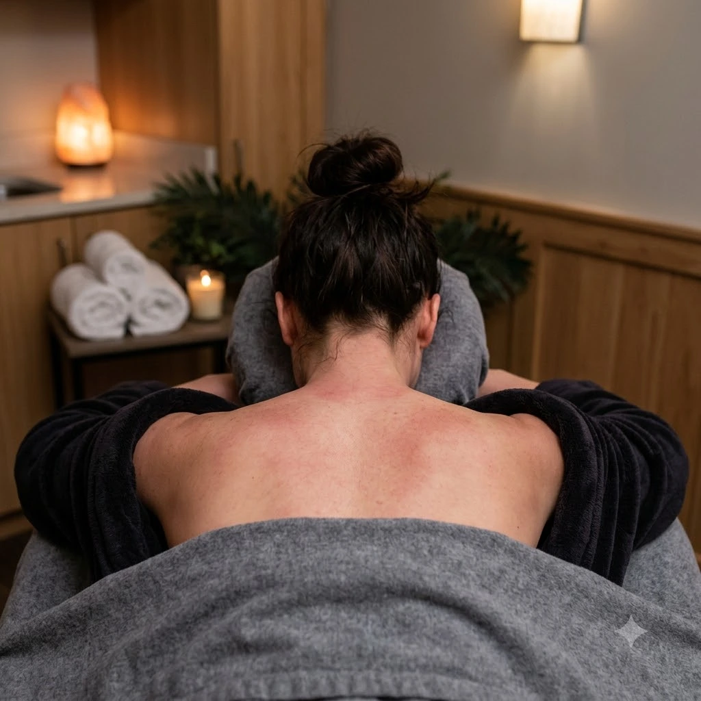 Trước điều trị: Giải toả căng cứng các khối cơ vai và phục hồi tầm vận động cổ